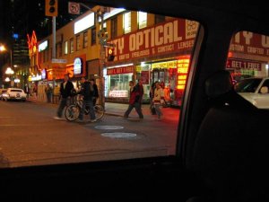 Downtown Toronto after Leafs won the Quarter Finals 16.JPG